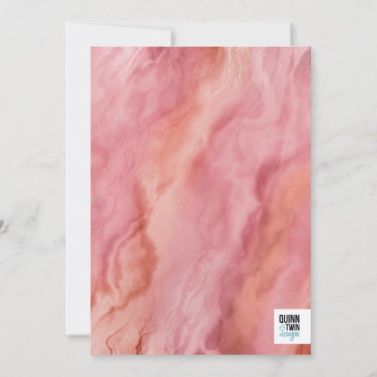 Onder het Zee Mermaid Baby shower Kaart (Achterkant)