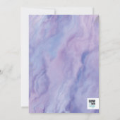 Onder het Zee Mermaid Baby shower Kaart (Achterkant)