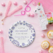 Onder het Zee Mermaid Baby shower Papieren Bordje (Feest)
