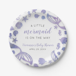 Onder het Zee Mermaid Baby shower Papieren Bordje