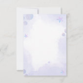 Onder het Zee Mermaid Baby shower partij Bedankkaart (Achterkant)