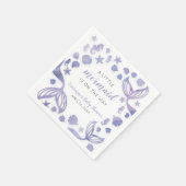Onder het Zee Mermaid Baby shower Servet (Hoek)
