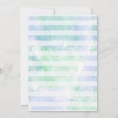 Onder het Zee Mermaid Birthday Invitation Kaart (Achterkant)