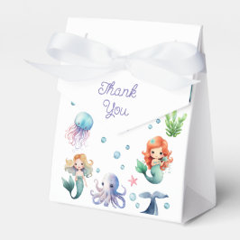 Onder het Zee Mermaid Birthday Party Bedankdoosjes