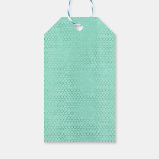 Onder het Zee Mermaid Birthday Party Cadeaulabel (Achterkant)