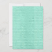 Onder het Zee Mermaid Birthday Party Invitation Kaart (Achterkant)