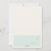 Onder het Zee Mermaid Birthday Party Kaart (Achterkant)