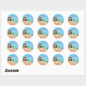 Onder het Zee Mermaid Birthday Party Sticker (Vel)