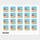 Onder het Zee Mermaid Birthday Party Sticker (Vel)