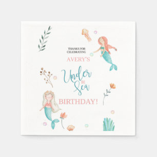 ONDER HET ZEE, MERMAID BIRTHDAY,WATERVERF MERMAID SERVET