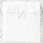 ONDER HET ZEE, MERMAID BIRTHDAY,WATERVERF MERMAID STER STICKER (Tas)