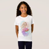 Onder het Zee Mermaid (Blonde) in Oyster Shell T-shirt (Voorkant volledig)