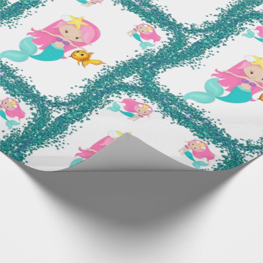 Onder het Zee Mermaid Cadeaupapier (Hoek)