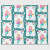 Onder het Zee Mermaid Cadeaupapier (Vlak)
