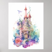 Onder het Zee Mermaid Castle Poster (Voorkant)