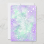 Onder het zee Mermaid Invitation Kaart (Achterkant)