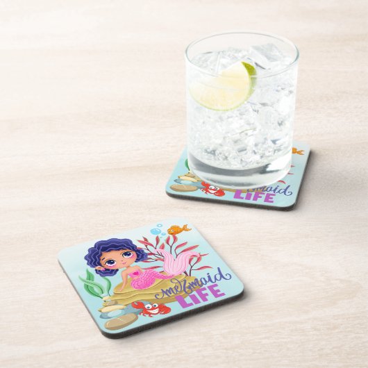 Onder het Zee Mermaid Life Bier Onderzetter (Rechterzijde)