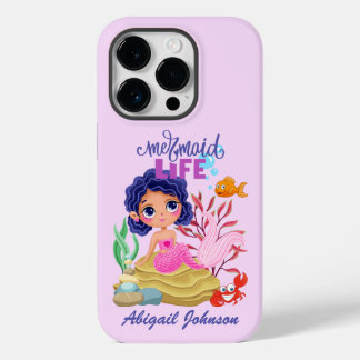 Onder het Zee Mermaid Life gepersonaliseerd Case-Mate iPhone 14 Pro Hoesje