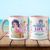 Onder het Zee Mermaid Life gepersonaliseerd Mok