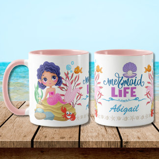 Onder het Zee Mermaid Life gepersonaliseerd Mok