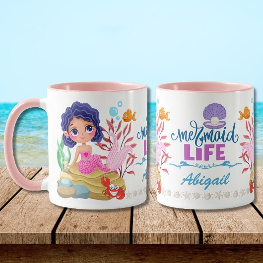 Onder het Zee Mermaid Life gepersonaliseerd Mok