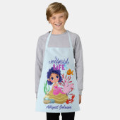 Onder het Zee Mermaid Life gepersonaliseerd Schort (Gedragen)