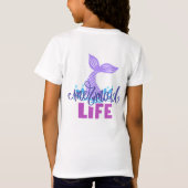Onder het Zee Mermaid Life T-shirt (Achterkant)