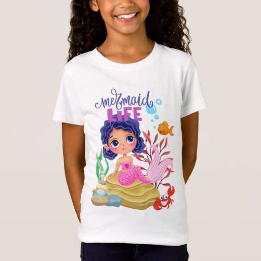 Onder het Zee Mermaid Life T-shirt (Voorkant)