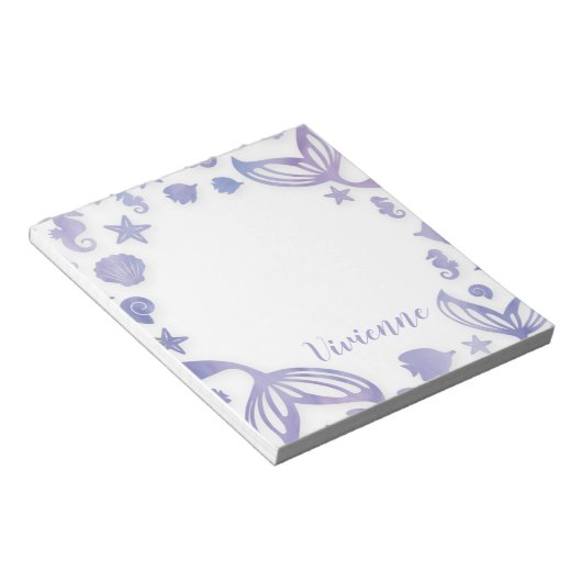 Onder het Zee Mermaid Notitieblok (Schuin)