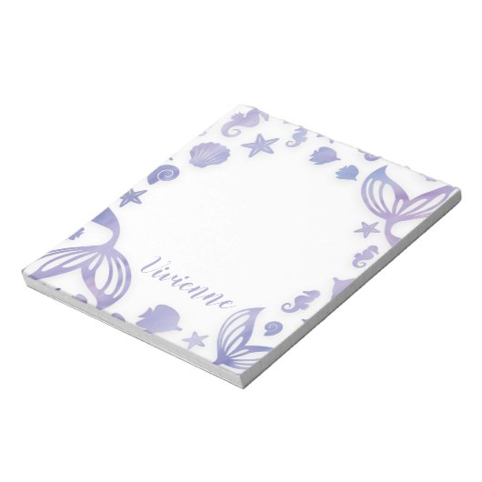 Onder het Zee Mermaid Notitieblok (Linkerzijde)