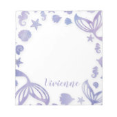 Onder het Zee Mermaid Notitieblok (Voorkant)