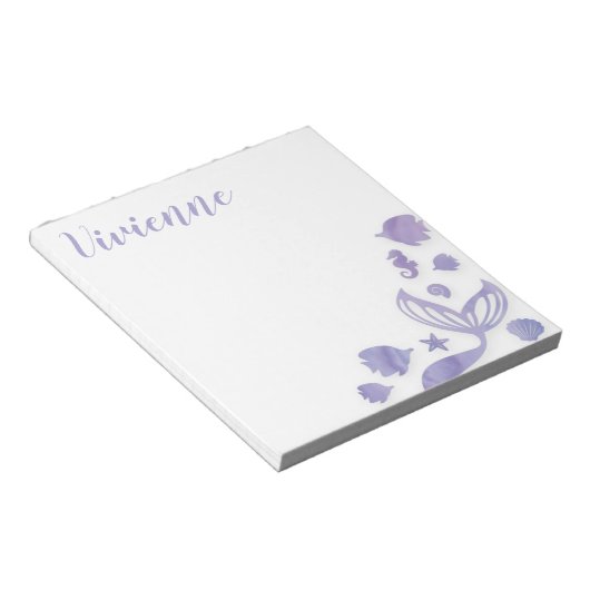 Onder het Zee Mermaid Notitieblok (Schuin)