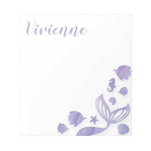 Onder het Zee Mermaid Notitieblok (Voorkant)