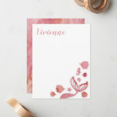 Onder het Zee Mermaid Notitiekaartje (Voorkant / Achterkant in situ)