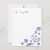 Onder het Zee Mermaid Notitiekaartje (Voorkant)