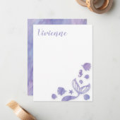 Onder het Zee Mermaid Notitiekaartje (Voorkant / Achterkant in situ)