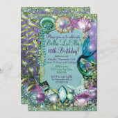 Onder het Zee Mermaid Party Invitations Kaart (Voorkant / Achterkant)