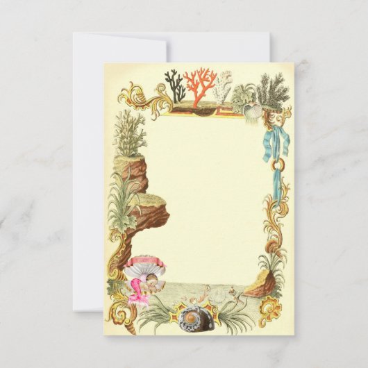 Onder het Zee Mermaid Princess dank je Bedankkaart (Achterkant)