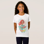 Onder het Zee Mermaid (Red Hair) in Oyster Shell T-shirt (Voorkant volledig)