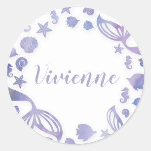 Onder het Zee Mermaid Ronde Sticker