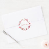 Onder het Zee Mermaid Ronde Sticker (Envelop)