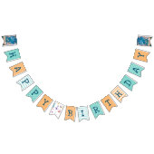 Onder het Zee Mermaid Shark Happy Birthday Vlaggetjes (Alle)