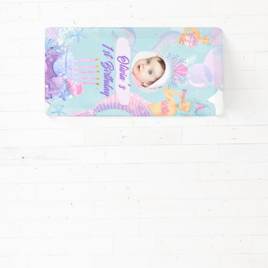 Onder het zee Mermaid Spandoek (Insitu)