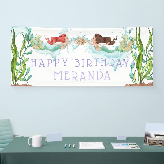 Onder het Zee Mermaid Spandoek (Beurs)