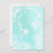 Onder het Zee Mermaid Tail Verjaardagsuitnodiging Kaart (Achterkant)