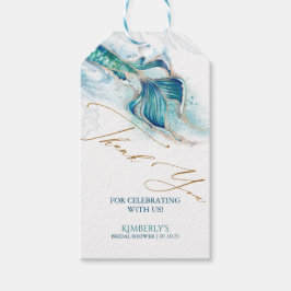 Onder het Zee Mermaid Tail Vrijgezellenfeest Cadeaulabel