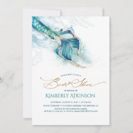 Onder het Zee Mermaid Tail Vrijgezellenfeest Kaart