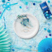 Onder het Zee Mermaid Themd Baby shower Papieren Bordje (Feest)