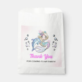 Onder het Zee Mermaid Theme Paper Favor Bag Bedankzakje