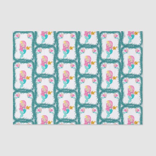 Onder het Zee Mermaid Tissuepapier (Voorkant)